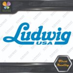 Compatible Ludwig USA Drums Musical Name Logo Vinyl Decals Stickers - Image 11