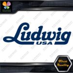 Compatible Ludwig USA Drums Musical Name Logo Vinyl Decals Stickers - Image 12