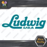 Compatible Ludwig USA Drums Musical Name Logo Vinyl Decals Stickers - Image 13