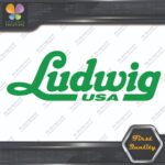 Compatible Ludwig USA Drums Musical Name Logo Vinyl Decals Stickers - Image 14