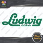 Compatible Ludwig USA Drums Musical Name Logo Vinyl Decals Stickers - Image 15