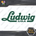 Compatible Ludwig USA Drums Musical Name Logo Vinyl Decals Stickers - Image 16