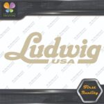 Compatible Ludwig USA Drums Musical Name Logo Vinyl Decals Stickers - Image 17
