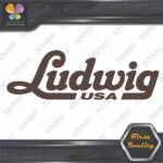 Compatible Ludwig USA Drums Musical Name Logo Vinyl Decals Stickers - Image 18