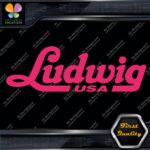 Compatible Ludwig USA Drums Musical Name Logo Vinyl Decals Stickers - Image 22