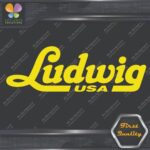 Compatible Ludwig USA Drums Musical Name Logo Vinyl Decals Stickers - Image 7