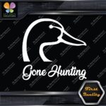 Gone Hunting Duck Head Sports Animals Ducks Wild Nature Decals Stickers Vinyl