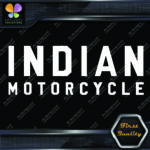 Compatible Indian Motorcycles Logo Classic Letters 2 Lines Vinyl Decals Stickers - Image 4