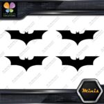 Compatible Batman Emblem Super Hero Pack of 4 MINI SIZE Decals Stickers Vinyl