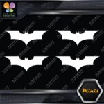 Compatible Batman Emblem Super Hero Pack of 4 MINI SIZE Decals Stickers Vinyl - Image 3