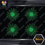 Daisy Hollow Multiple Petals Flowers Pack of 4 MINI SIZE Decals Stickers Vinyl - Image 15