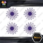 Daisy Hollow Multiple Petals Flowers Pack of 4 MINI SIZE Decals Stickers Vinyl - Image 22