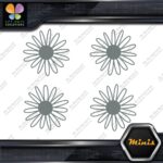 Daisy Hollow Multiple Petals Flowers Pack of 4 MINI SIZE Decals Stickers Vinyl - Image 8