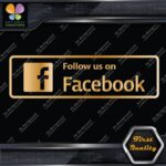 Follow Us on Facebook Signs Written Message Logo Vinyl Decals Stickers - Image 13