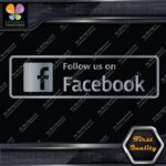 Follow Us on Facebook Signs Written Message Logo Vinyl Decals Stickers - Image 14