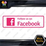 Follow Us on Facebook Signs Written Message Logo Vinyl Decals Stickers - Image 6