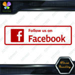 Follow Us on Facebook Signs Written Message Logo Vinyl Decals Stickers - Image 10