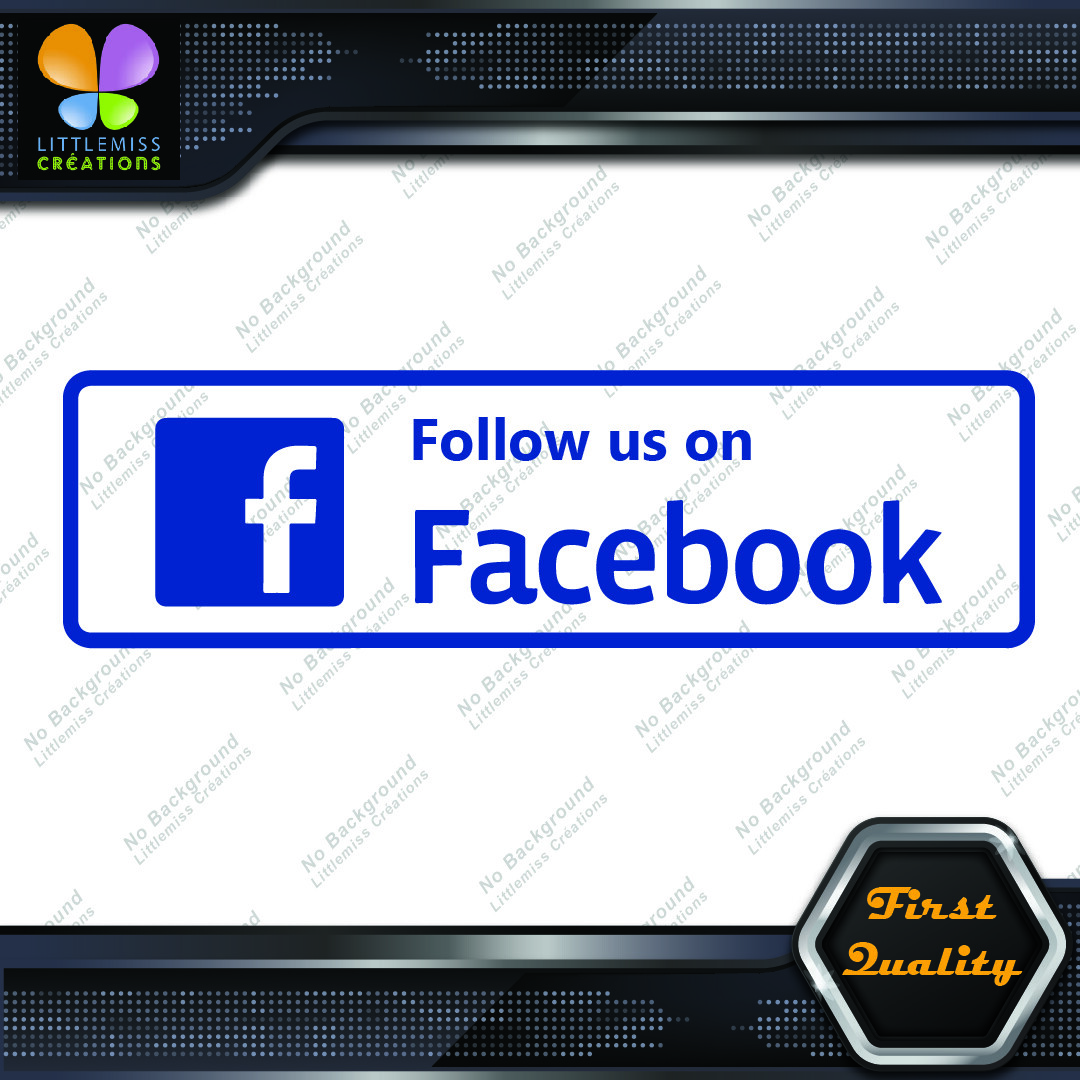 Follow Us On Facebook Signs Written Message Logo Vinyl Decals Stickers 276677137320 Follow Us on Facebook Signs Written Message Logo Vinyl Decals Stickers - Image 1