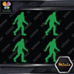 Bigfoot Sasquatch Yeti Walking Fast Pack of 4 MINI SIZE Decals Stickers Vinyl - Image 14