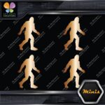 Bigfoot Sasquatch Yeti Walking Fast Pack of 4 MINI SIZE Decals Stickers Vinyl - Image 19