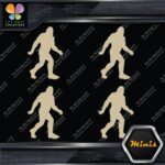 Bigfoot Sasquatch Yeti Walking Fast Pack of 4 MINI SIZE Decals Stickers Vinyl - Image 23
