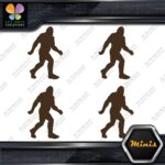 Bigfoot Sasquatch Yeti Walking Fast Pack of 4 MINI SIZE Decals Stickers Vinyl - Image 24