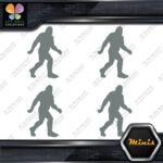 Bigfoot Sasquatch Yeti Walking Fast Pack of 4 MINI SIZE Decals Stickers Vinyl - Image 4