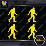 Bigfoot Sasquatch Yeti Walking Fast Pack of 4 MINI SIZE Decals Stickers Vinyl - Image 5