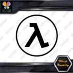 Compatible Half Life Circle Computers Video Games Emblem Decals Stickers Vinyl