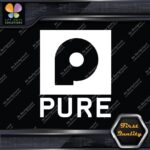 Compatible with Pure Turbo P Square Logo Cars Tuning JDM Vinyl Decals Stickers