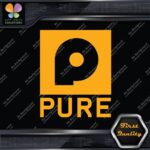 Compatible with Pure Turbo P Square Logo Cars Tuning JDM Vinyl Decals Stickers - Image 7