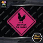 Chicken On Board Warning Sign Diamond Shape Animals Cars Vinyl Decals Stickers - Image 20