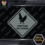 Chicken On Board Warning Sign Diamond Shape Animals Cars Vinyl Decals Stickers - Image 6