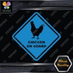 Chicken On Board Warning Sign Diamond Shape Animals Cars Vinyl Decals Stickers - Image 10