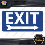 Exit Sign Arrow Poiting Right Indications No Background Decals Stickers Vinyl - Image 11