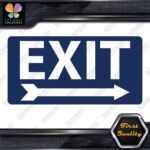 Exit Sign Arrow Poiting Right Indications No Background Decals Stickers Vinyl - Image 12