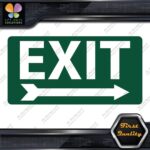 Exit Sign Arrow Poiting Right Indications No Background Decals Stickers Vinyl - Image 15
