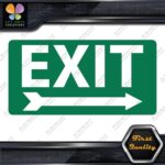 Exit Sign Arrow Poiting Right Indications No Background Decals Stickers Vinyl
