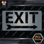 Exit Sign Arrow Poiting Right Indications No Background Decals Stickers Vinyl - Image 17