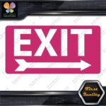 Exit Sign Arrow Poiting Right Indications No Background Decals Stickers Vinyl - Image 19