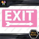 Exit Sign Arrow Poiting Right Indications No Background Decals Stickers Vinyl - Image 20
