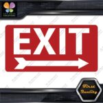 Exit Sign Arrow Poiting Right Indications No Background Decals Stickers Vinyl - Image 3
