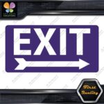 Exit Sign Arrow Poiting Right Indications No Background Decals Stickers Vinyl - Image 21