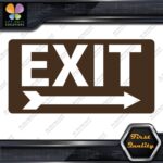 Exit Sign Arrow Poiting Right Indications No Background Decals Stickers Vinyl - Image 23