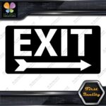 Exit Sign Arrow Poiting Right Indications No Background Decals Stickers Vinyl - Image 4