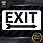 Exit Sign Arrow Poiting Right Indications No Background Decals Stickers Vinyl - Image 5