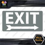 Exit Sign Arrow Poiting Right Indications No Background Decals Stickers Vinyl - Image 6