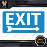Exit Sign Arrow Poiting Right Indications No Background Decals Stickers Vinyl - Image 10