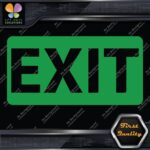Exit Sign Door Indications Emergency No Background Decals Stickers Vinyl - Image 14