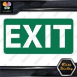 Exit Sign Door Indications Emergency No Background Decals Stickers Vinyl